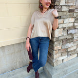 Driftwood Silk Touch Blouse in Coco - The Pink Pineapple 850