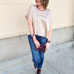 Driftwood Silk Touch Blouse in Coco - The Pink Pineapple 850