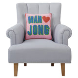Mahjong Heart Hook Pillow