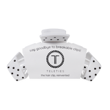 [Teleties] Classic Claw Clip | Large | White Polka Dot Party