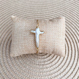 [Easton Elle] Adjustable Pearl Cross Bracelet - The Pink Pineapple 850
