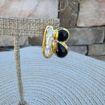 [Easton Elle] Arch Earrings – Black Onyx - The Pink Pineapple 850
