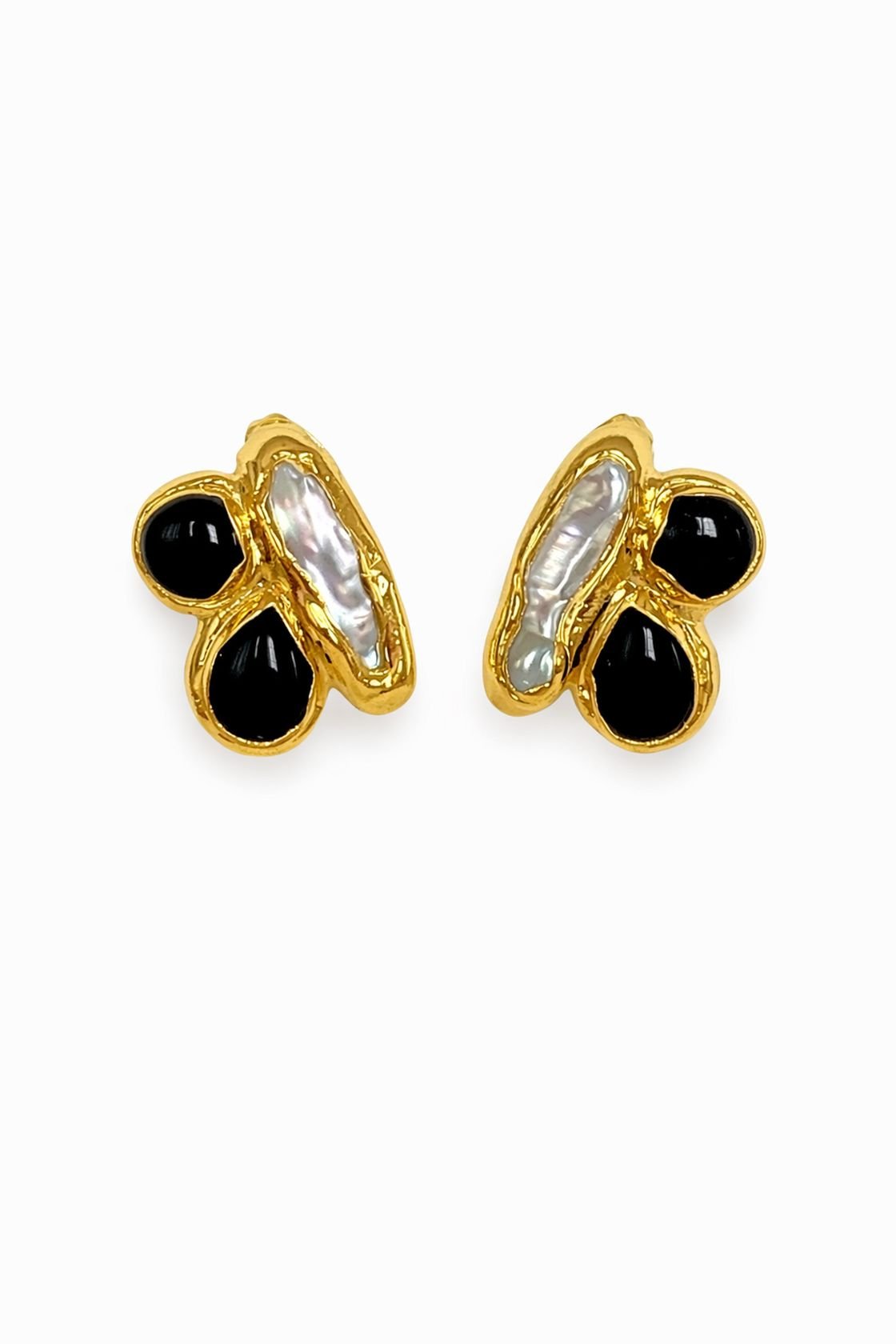 [Easton Elle] Arch Earrings – Black Onyx - The Pink Pineapple 850