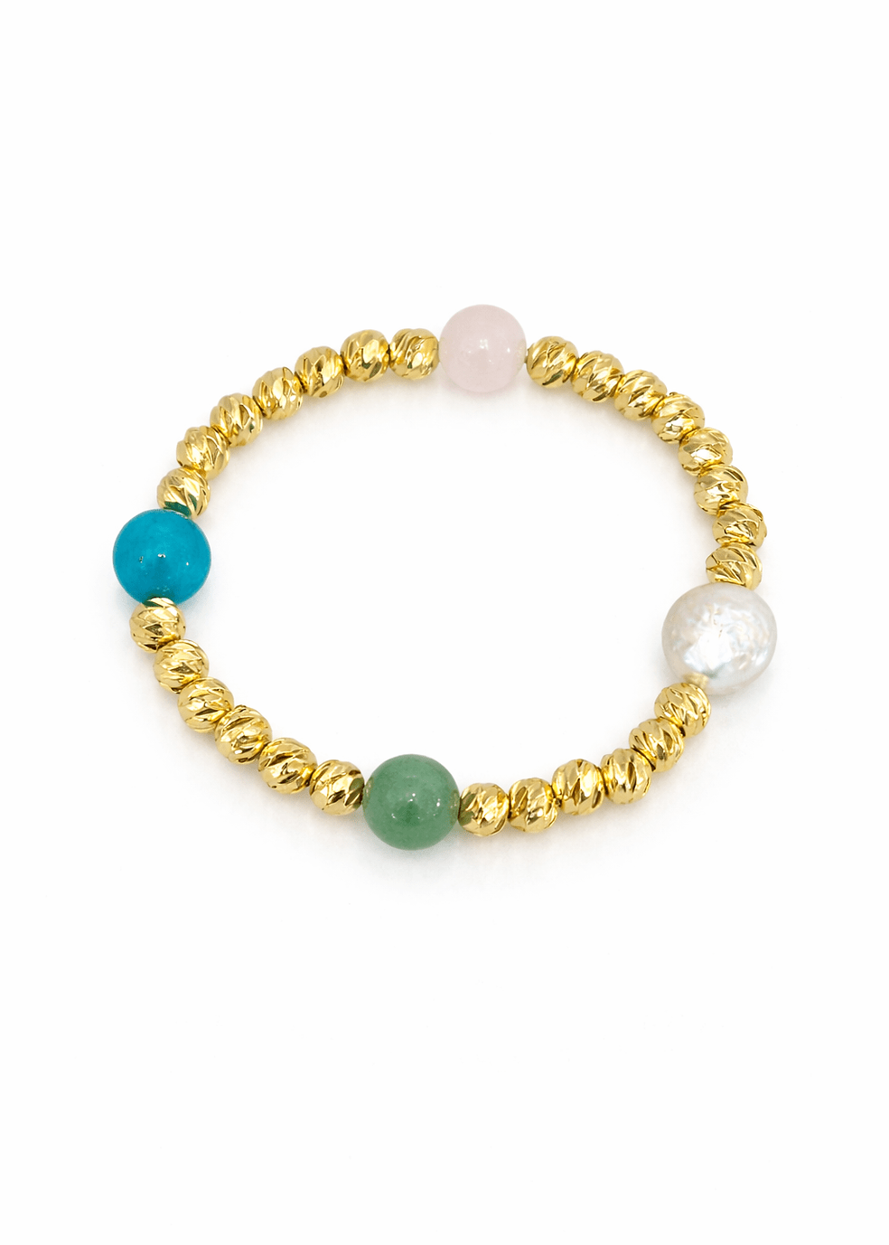 [Easton Elle] Beam Multi Stone Bracelet - The Pink Pineapple 850