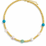 [Easton Elle] Beam Multi Stone Necklace - The Pink Pineapple 850