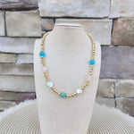 [Easton Elle] Beam Multi Stone Necklace - The Pink Pineapple 850
