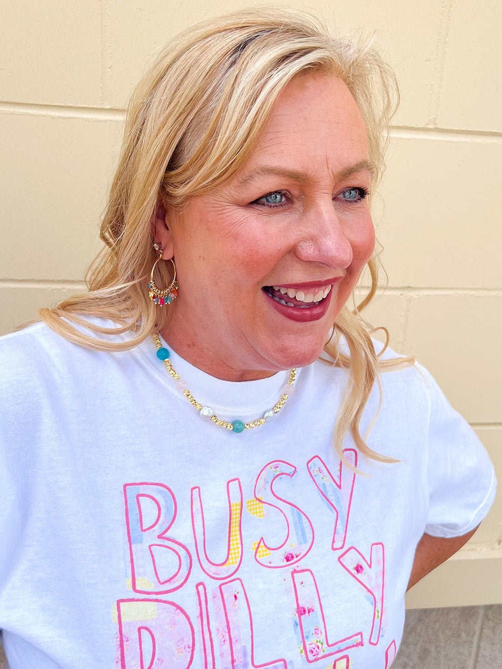 [Easton Elle] Beam Multi Stone Necklace - The Pink Pineapple 850