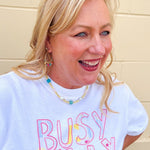 [Easton Elle] Beam Multi Stone Necklace - The Pink Pineapple 850