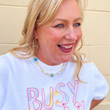 [Easton Elle] Beam Multi Stone Necklace - The Pink Pineapple 850