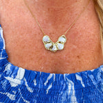 [Easton Elle] Cluster Toggle Slip Pearl Necklace - The Pink Pineapple 850
