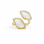 [Easton Elle] Diamond Wrap Ring - Pearl - The Pink Pineapple 850