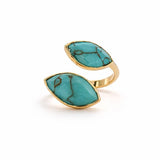 [Easton Elle] Diamond Wrap Ring – Turquoise - The Pink Pineapple 850