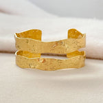 [Easton Elle] Double Gold Plated Cuff - The Pink Pineapple 850