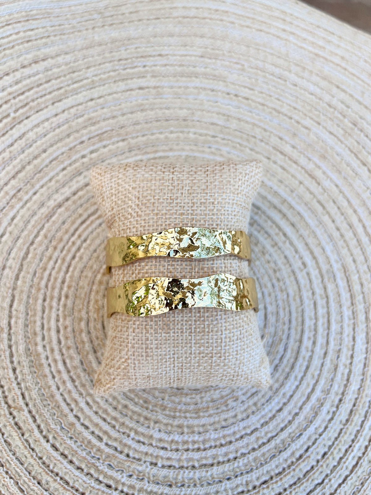 [Easton Elle] Double Gold Plated Cuff - The Pink Pineapple 850