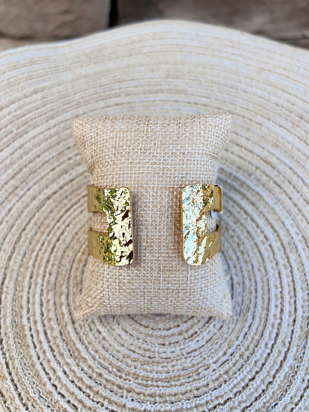 [Easton Elle] Double Gold Plated Cuff - The Pink Pineapple 850