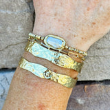 [Easton Elle] Double Gold Plated Cuff - The Pink Pineapple 850