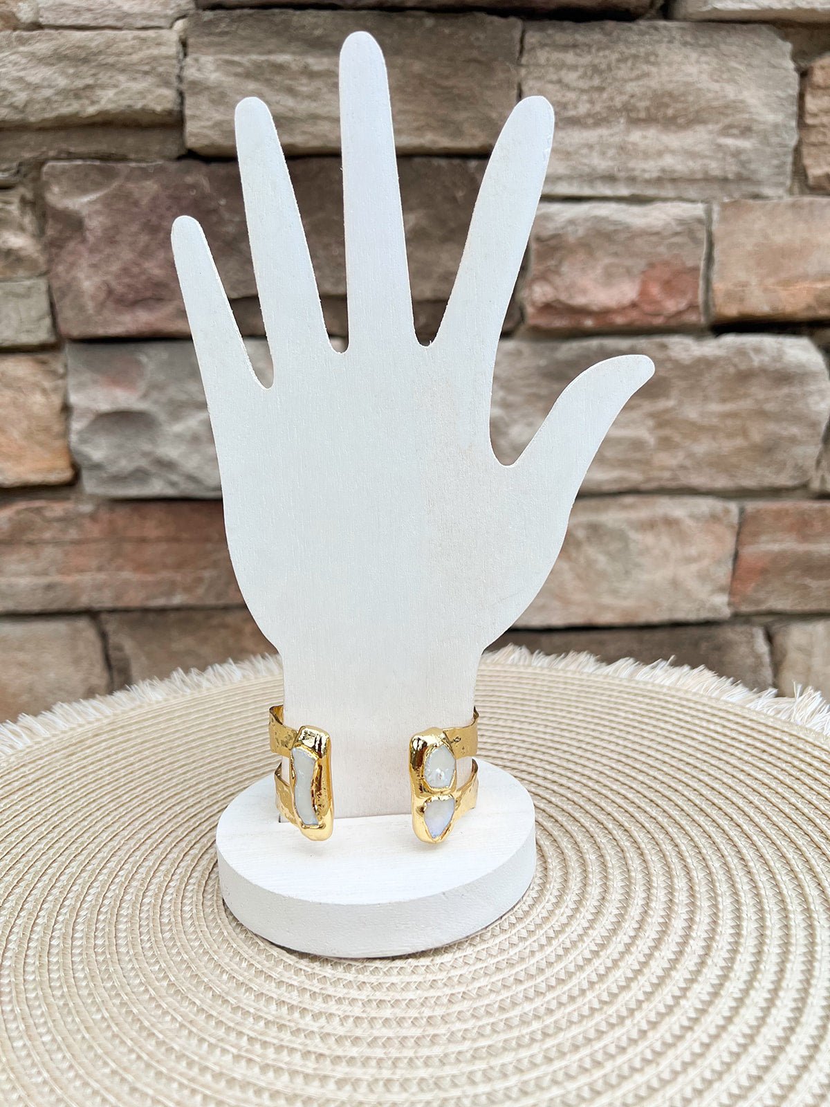 [Easton Elle] Double Pearl Cuff - The Pink Pineapple 850