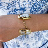 [Easton Elle] Double Pearl Cuff - The Pink Pineapple 850