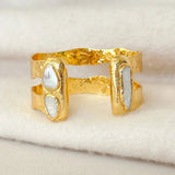 [Easton Elle] Double Pearl Cuff - The Pink Pineapple 850