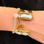 [Easton Elle] Double Pearl Cuff - The Pink Pineapple 850