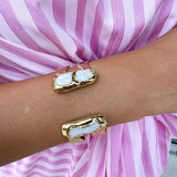 [Easton Elle] Double Pearl Cuff - The Pink Pineapple 850