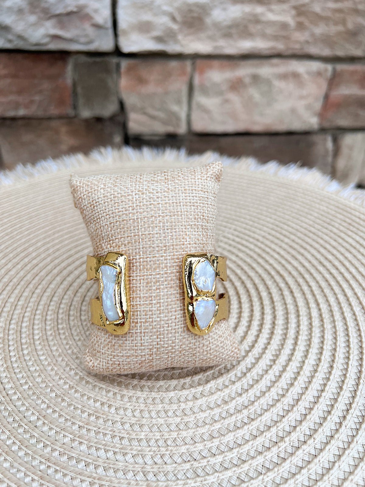 [Easton Elle] Double Pearl Cuff - The Pink Pineapple 850