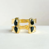 [Easton Elle] Dove Double Cuff – Black Onyx - The Pink Pineapple 850