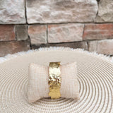 [Easton Elle] Extra Thick Plated Cuff Bracelet - The Pink Pineapple 850