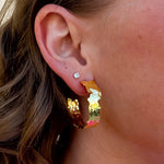[Easton Elle] Gold Plated Hoops Earrings - The Pink Pineapple 850