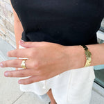 [Easton Elle] Gold Plated Ring - The Pink Pineapple 850