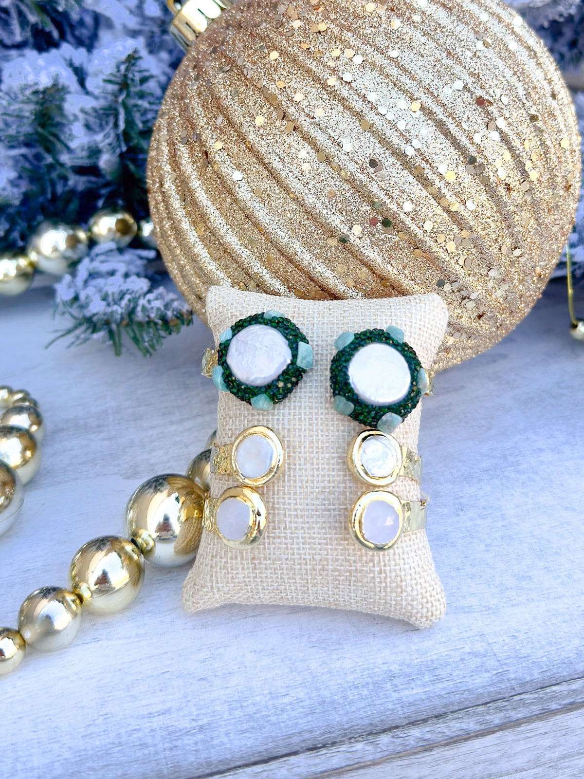 [Easton Elle] Green Bling Cuff - The Pink Pineapple 850