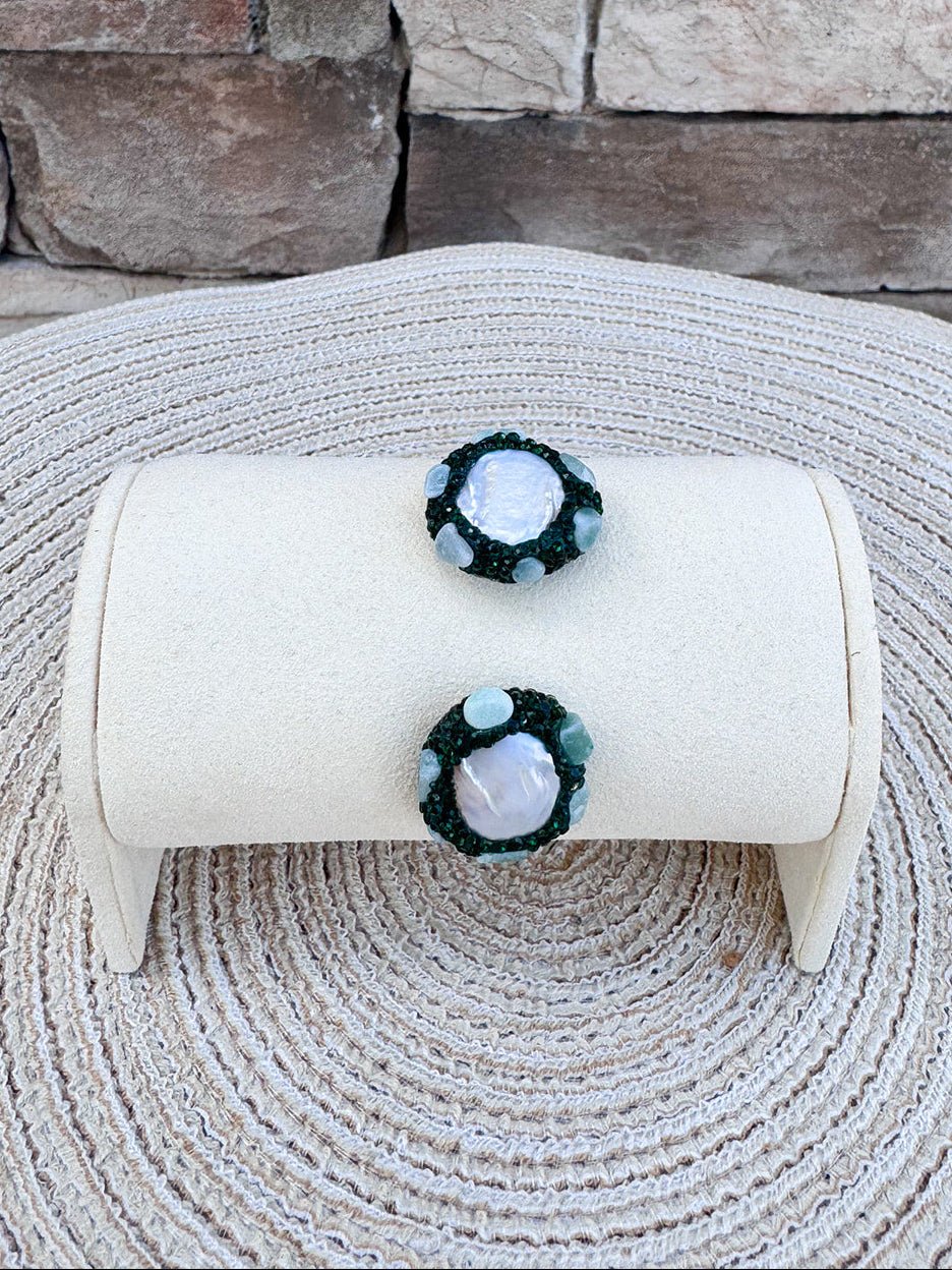 [Easton Elle] Green Bling Cuff - The Pink Pineapple 850