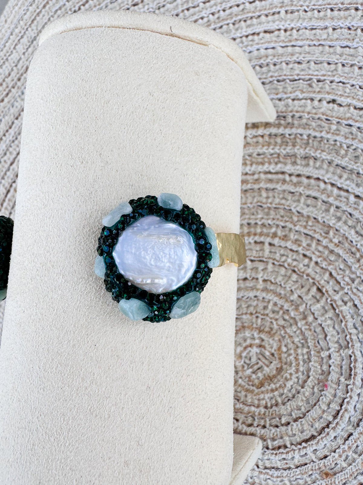 [Easton Elle] Green Bling Cuff - The Pink Pineapple 850