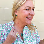 [Easton Elle] Green Chrysoprase Necklace - The Pink Pineapple 850