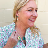 [Easton Elle] Green Chrysoprase Necklace - The Pink Pineapple 850