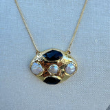 [Easton Elle] Halo Slip Necklace – Black Onyx - The Pink Pineapple 850