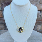 [Easton Elle] Halo Slip Necklace – Black Onyx - The Pink Pineapple 850