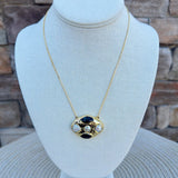 [Easton Elle] Halo Slip Necklace – Black Onyx - The Pink Pineapple 850