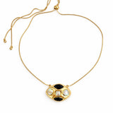[Easton Elle] Halo Slip Necklace – Black Onyx - The Pink Pineapple 850