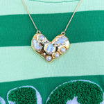 [Easton Elle] Heavenly Heart Slip Necklace - The Pink Pineapple 850