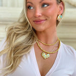 [Easton Elle] Heavenly Heart Slip Necklace - The Pink Pineapple 850