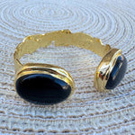[Easton Elle] Mist Cuff – Black Onyx - The Pink Pineapple 850
