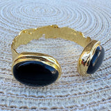 [Easton Elle] Mist Cuff – Black Onyx - The Pink Pineapple 850