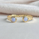 [Easton Elle] Misty Blue Lace Crystal Cuff - The Pink Pineapple 850