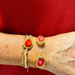 [Easton Elle] Misty Bracelet in Raw Red Coral - The Pink Pineapple 850