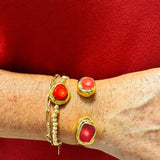 [Easton Elle] Misty Bracelet in Raw Red Coral - The Pink Pineapple 850