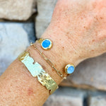 [Easton Elle] Misty Capri Blue Crystal Cuff - The Pink Pineapple 850