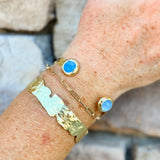 [Easton Elle] Misty Capri Blue Crystal Cuff - The Pink Pineapple 850