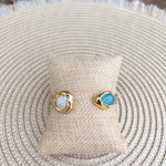 [Easton Elle] Misty Cuff – Aquamarine & Pearl - The Pink Pineapple 850