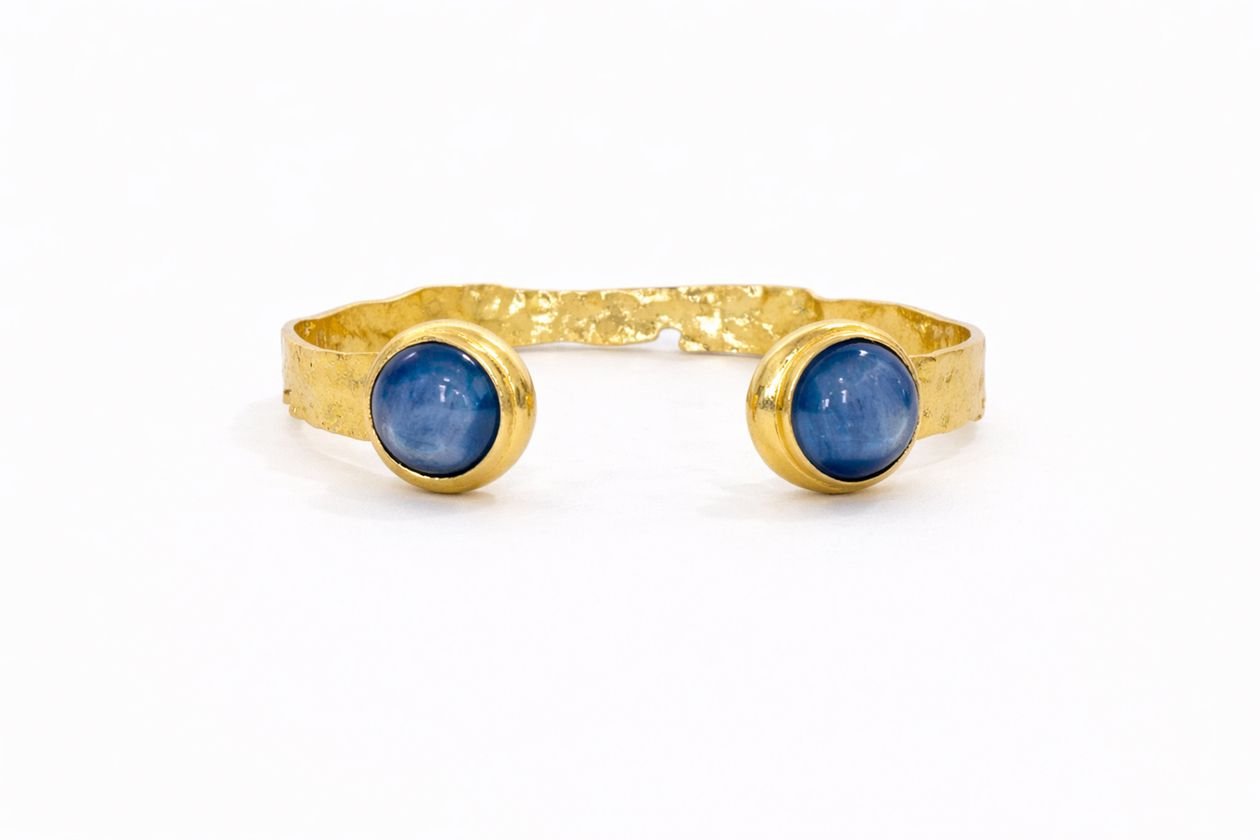 [Easton Elle] Misty Cuff – Blue Kyanite - The Pink Pineapple 850